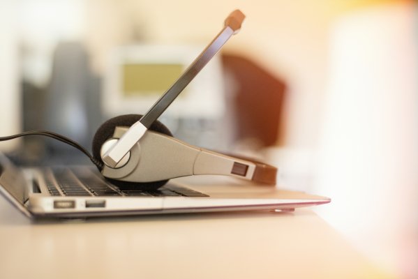 Voip headset on a computer